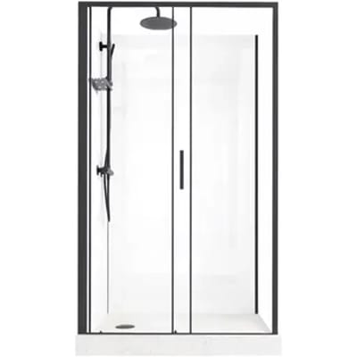 Zephyr Rechthoekige Douchecabine 115x90cm Standaard Steeneffect
