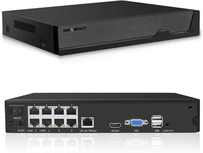 SAVI® Videorecorder - Videorecorder vhs - Vhs speler - 4 kanalen - resolutie 1080N/720p - Zwart - 26cm x 22cm x 5cm
