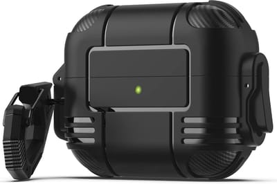 Schokbestendige Harde Beschermhoes voor AirPods 3 (2021) & AirPods Pro - Zwart