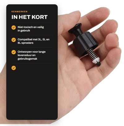 Dailygoods- Veiligheidsventiel Duurzaam - Drukontlastingsventiel - Tuinsproeier Accessoire - Geschikt voor 3L/5L/8L - Eenvoudig te installeren - Premium PP-materiaal