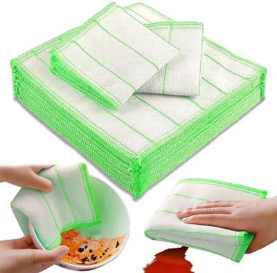 Dailygoods- Theedoeken set van 10 - Katoen - 32 x 32 cm - Absorberend