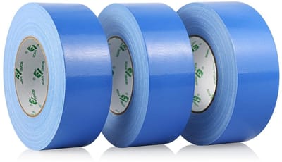 Duct Tape Blauw - Waterdichte Textieltape voor Binnen en Buiten - 50m x 50mm - Sterke Hechting en Duurzaam Gebruik