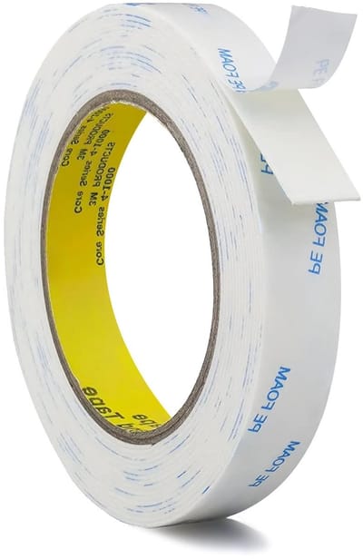 Extra sterke dubbelzijdige tape van zwart PE-schuim, waterproof, 5 m lang en 1,5 cm breed voor woningdecoratie en knutselprojecten