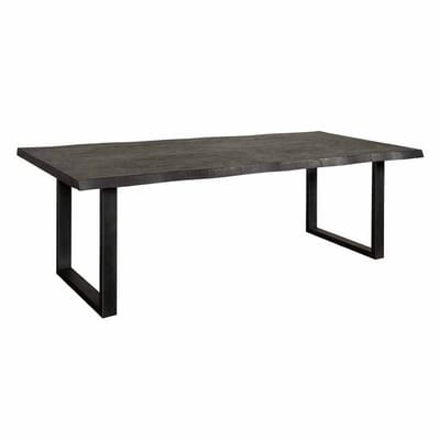 Tower Living Eettafel Ultimo - Rechthoek Zwart Hout - 160x90x78cm