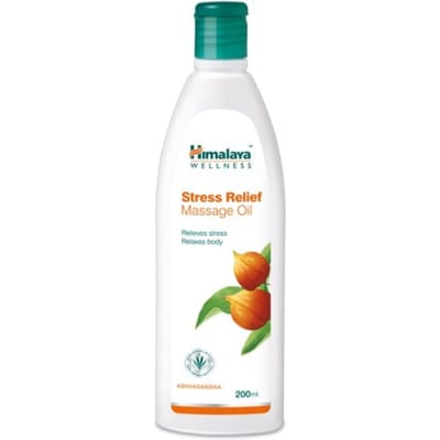 Himalaya Stressverlichting Massageolie 200ml Ontspannende Lichaamsolie Voor Mannen Vrouwen Verbetert Huidtextuur Bevordert Slaap Volledige Lichaamsontspanning Verzorging white