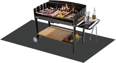 Dailygoods- Onderlegger Vuurvast 100 x 150 cm - Hittebeschermingsmat - Opvouwbaar - Duurzaam - Brandbestendig - Bescherming voor Vloeren - Vuurvaste Mat