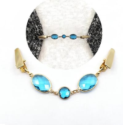 Vestsluiting - vestclip dames blue diamond -vestsluiting dames - vestclip - vestsluiting vestclip - sjaalspeld - vestspeld - vestklem