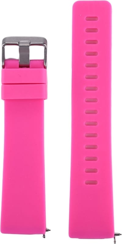 Siliconen bandje - geschikt voor Fitbit Versa / Versa 2 - maat S/M - magenta