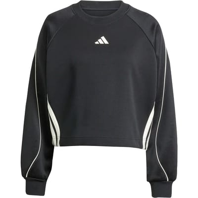 Adidas Stadium 3-stripes Crewneck Sweatshirt Sweatshirts Dames - Zwart - Maat L (42-44) - Katoen Jersey