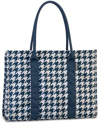 Punta Daily Shopper Opvouwbare boodschappentas 42 cm - 19 L - weiß-dunkelblau
