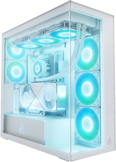 ARCTIC Xtender VG White (Clear Glass) Midi Tower Wit