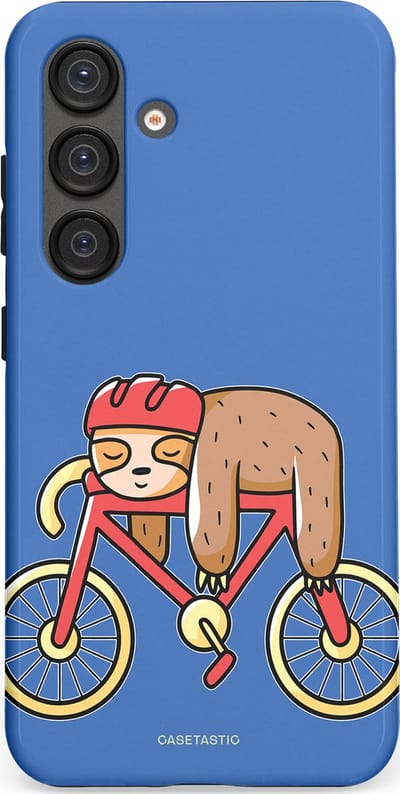 Casetastic hoesje geschikt voor Samsung Galaxy S25 - Dubbellaagse bescherming - Lui op reis - Fashion Case - Lavendel