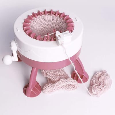 Breimachine 22 Naalden - Weefmachine Handmatig - Snel Kleding Breien - Dubbele Modus Stof - Compact Ontwerp - Roze