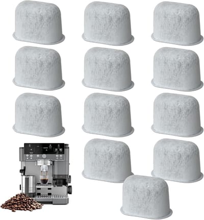 Waterfilterinzetstukken voor koffiezetapparaat - 12 stuks - Vervangende waterfilter - Koffieaccessoires - Geschikt voor diverse merken