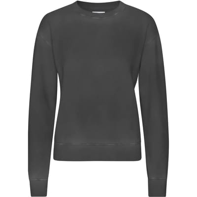 Dames sweatshirt met ronde hals Colorful Standard Classic Organic Faded Black