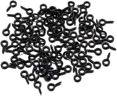 200 stuks gekleurde lak-schaapogenschroeven, schroefogen, oogschroeven, kleine oogspelden, ringschroef voor doe-het-zelf kunst, sieraden, kleine versieringsartikelen, ambachtelijke projecten