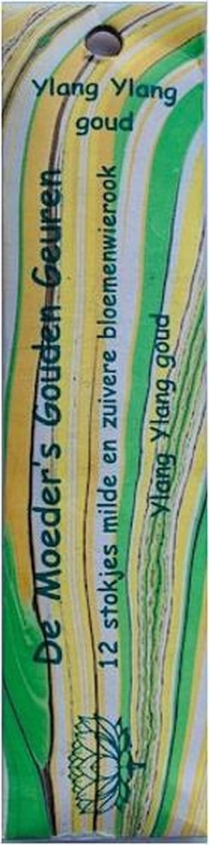 Wierook Ylang Ylang Goud - 12 Korte Stokjes Milde & Zuivere Bloemenwierook