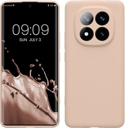 kwmobile telefoonhoesje geschikt voor Xiaomi Redmi Note 14 Pro+ 5G / Redmi Note 14 Pro Plus 5G - Hoesje voor smartphone - Precisie camera uitsnede - In kokosmelk