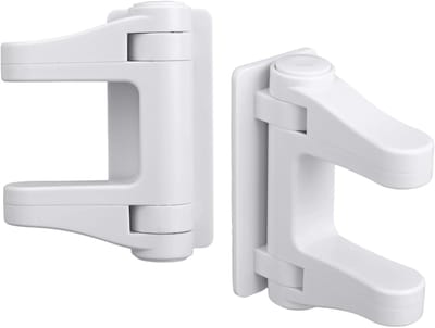 Deurkrukslot Kindveilig - Zelfklevend Sluiting - Veilig Huis - Geen Boren Nodig - 2 Stuks - Wit