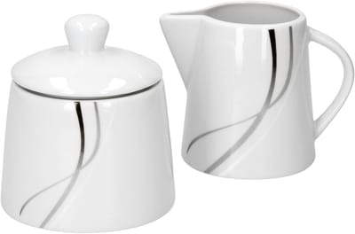 Set van 2 melk en suiker melkkan 25cl en suikerpot 28cl Silver Night