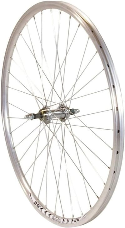 28 inch Achterwiel Loopfiets V-profiel Holle Velg voor 5-7-voudige Schroefkrans Zilver