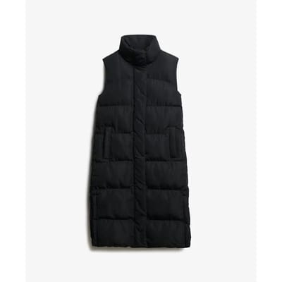 Superdry - Lange pufferbodywarmer - Dames - Gilets