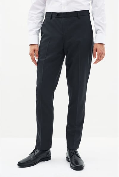 Next - Heren - Slim Fit - Chique stretchy broek - Blauw
