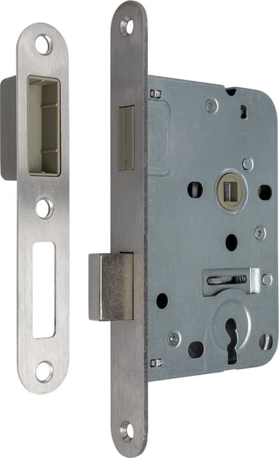 AXA Deurslot - 7139 - Dag- nachtslot - Magnetisch - met sleutelgat SL55 - Met RVS voorplaat en bevestigingsmaterialen