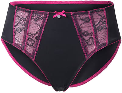 TruYou - Dames - TruYou midi-slip microvezel gebloemd kant sierband - Oriëntroze - Maat 50+