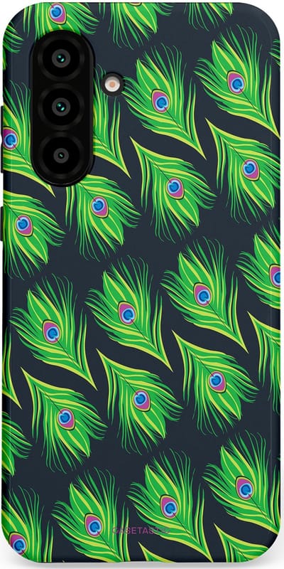 Casetastic Hoesje Geschikt voor Samsung A56 / A36 - Stijlvolle Beschermende Duo-layer Case - Veren van verleiding