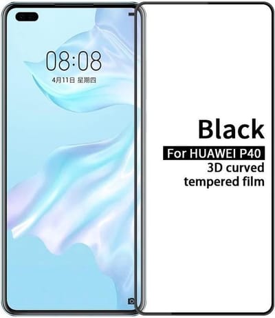 DrPhone 3D Screen Protector + Volledige dekking – 9H Gehard glass – Anti-kras – Geschikt voor P40