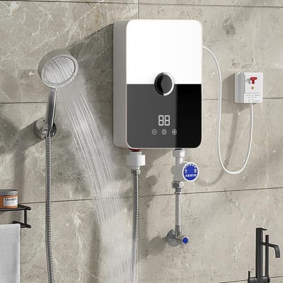 Elektrische doorstroomboiler met LCD-display – IPX4 – Snelle opwarming – Doucheset