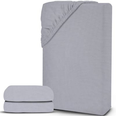 ApexArte® Matrasovertrek 90x200 - Dekbedovertrek - Hoeslaken - Matrasbeschermer - Extra Zacht - Zilvergrijs