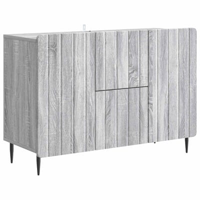 vidaXL - Dressoir - met - lade - Grijs - sonoma - 89 - x - 34,5 - x - 62 - cm - Bewerkt - hout