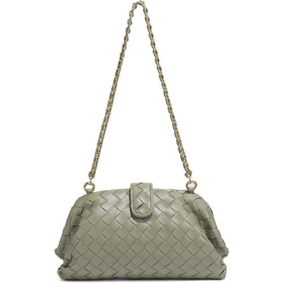 Geweven Tas, Clutch, Gepersonaliseerde Wolkentas, Modieuze Dames Single-shoulder Crossbody Tas, Kettingclip Schelptas gray