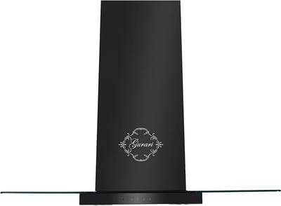 GURARI wandafzuigkap GCH T 466 60 BL PRIME, afzuigkap 60 cm 1000m³/h wandafzuigkap in zwart met glas