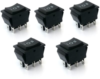 DPDT Tuimelschakelaar 3 Posities Aan/Uit/Aan - Krachtige Kippschakelaar voor Boot en Elektronica