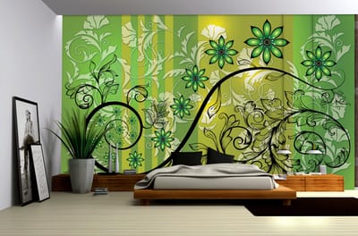 Poster | Geel , Groen | 104 x 70,5 cm