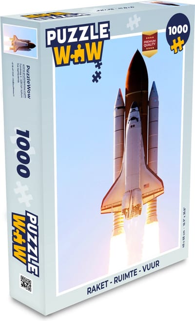 Puzzel Raket - Ruimte - Vuur - Legpuzzel - Puzzel 1000 stukjes volwassenen