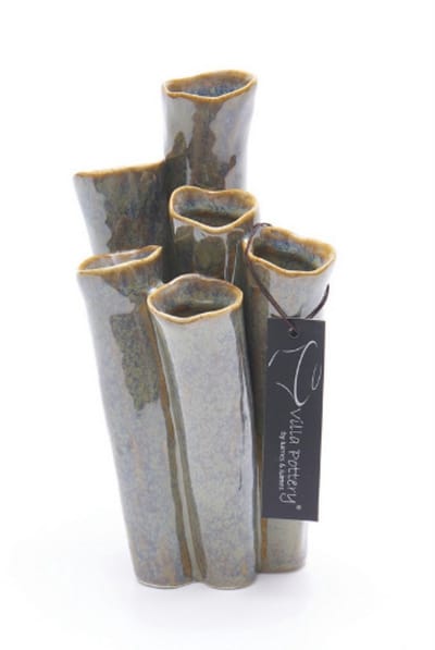 Vaas - Villa Pottery - Decoratie - Woondecoratie - porselein - waterdicht - New Juul 1_2 Blue Reactive