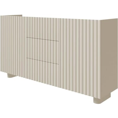 Selsey Fiorra - Tweedeurs dressoir met drie lades 144 cm - Kashmir