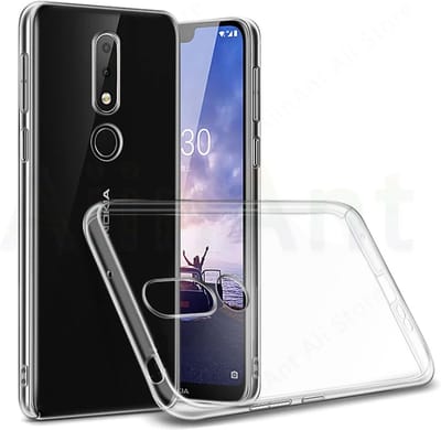 DrPhone TPU Hoesje - Transparant Ultra Dun Premium Soft-Gel Case - Geschikt voor Nokia 6.1 2018