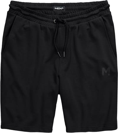 Men Plus - Heren - Sweatbermuda basic elastische tailleband - Zwart - Maat 3XL