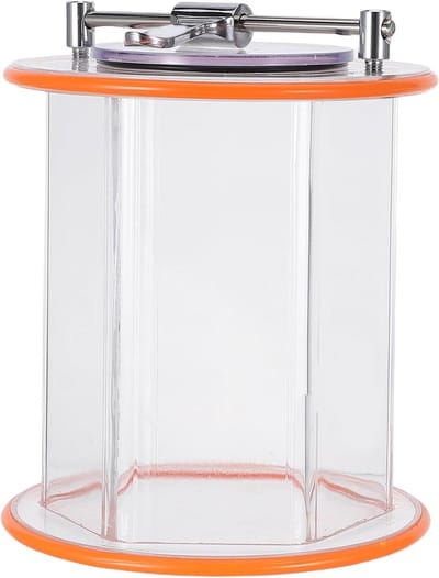 Vervangende Emmer - Polijstmachine Trommel - Sieraden Polijsten - Lekvrije Constructie - 20 x 18.5 x 18.5 cm - Transparant