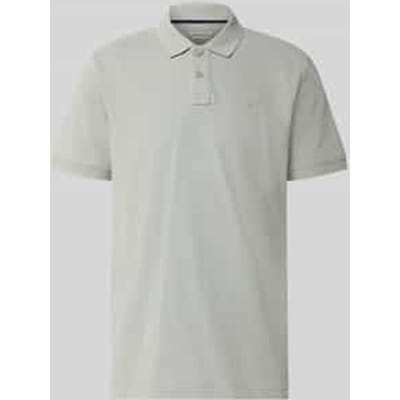 Tom Tailor - Piqué-poloshirt met geborduurd logo - Maat XXL - iron mint