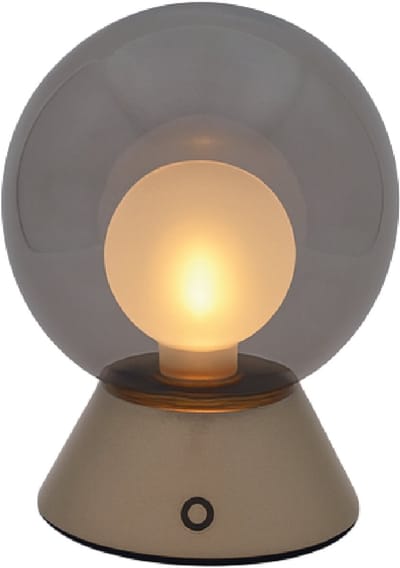 Luxus Europe - Tafellamp Touch Nora Goud - Draadloze LED Tafellamp Binnen - USB-C Oplaadbaar - Touchbediening - Dimbaar - 3 Lichtkleuren