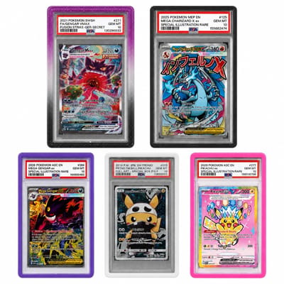 5 Stuks PSA Slab Guards - Slab Protector - TCG Beschermhoes Bumper - PSA Graded Kaarten - Geschikt voor Pokemon - Gradient Bumpers - PSA Slab Guard - Slab Bumper - Trading Card Games