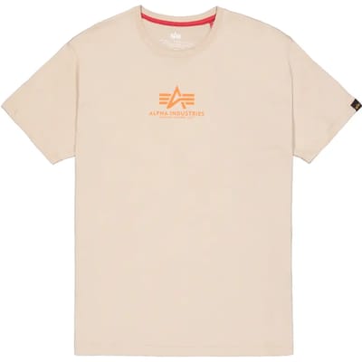 T-shirt met middenlogo Alpha Industries Basic