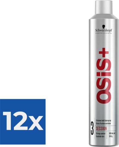 Schwarzkopf Professional OSiS+ Session Hairspray - Haarlak - 500 ml - Voordeelverpakking 12 stuks