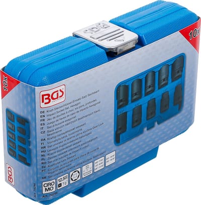 BGS Kracht doppenset zeskant 1/2 - 15/16 inches 10 delig